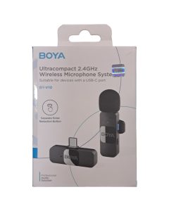 میکروفون بی سیم یقه ای بویا BOYA مدل BY-V10 - صوت و موزیک مقدم سبزوار