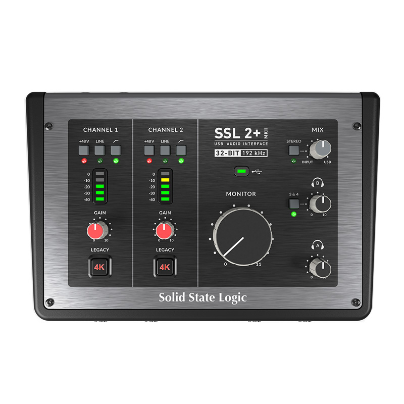 کارت صدا سالید استیت لاجیک Solid State Logic مدل SSL 2+ MKII - صوت و موزیک مقدم سبزوار