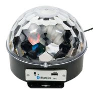 رقص نور نیمکره بولوتوثی اسپیکردار مدل MP3 LED Magic Ball Light - صوت و موزیک مقدم سبزوار