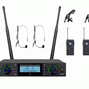 میکروفون بی سیم دو یقه ای هدست بیر BEYER مدل 800KLT - صوت و موزیک مقدم سبزوار