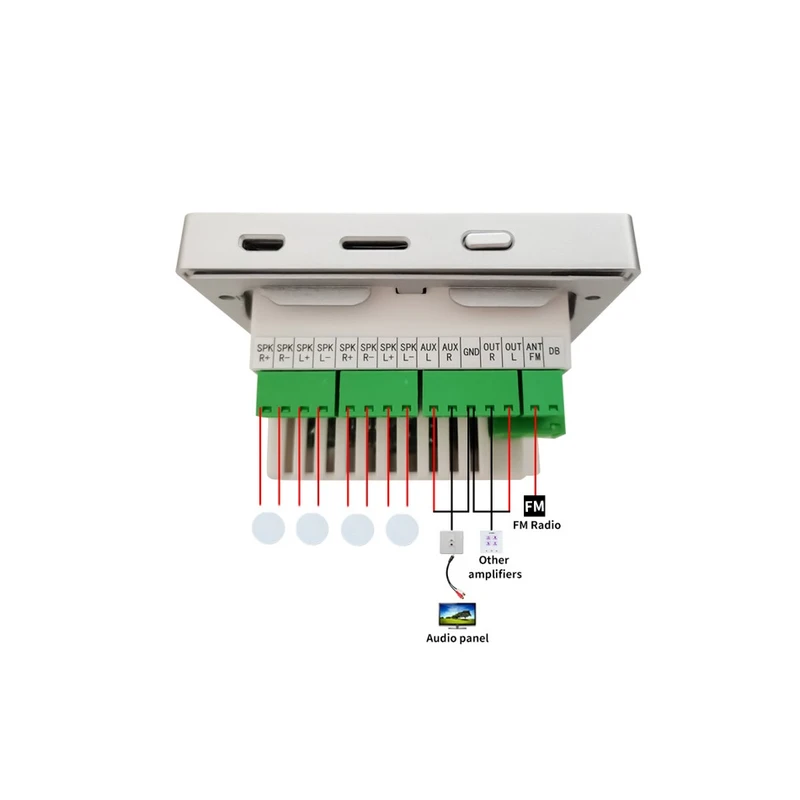 آمپلی فایر دیواری زیکو ZICO مدل WMA-404 - صوت و موزیک مقدم سبزوار