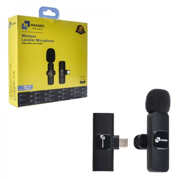 میکروفون یقه ای مازارس MAZARES مدل MC-11 (Type-C) - صوت و موزیک مقدم سبزوار