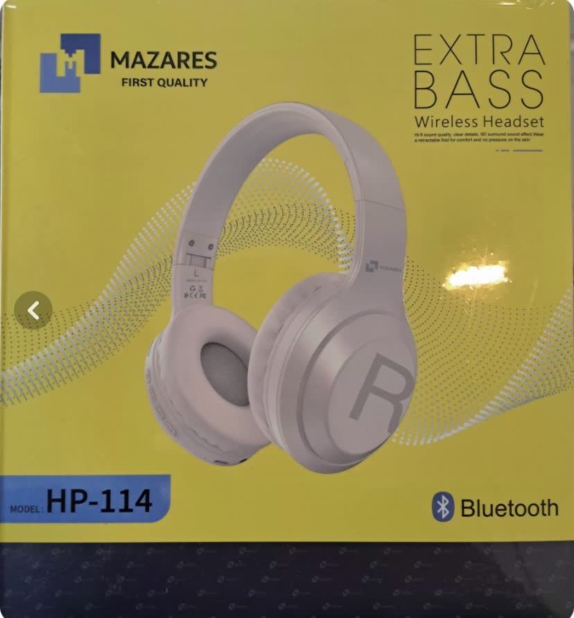 هدفون بی سیم مازارس MAZARES مدل HP-114 - صوت و موزیک مقدم سبزوار