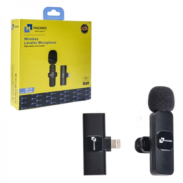 میکروفون یقه ای مازارس MAZARES مدل MC-11 (iPhone) - صوت و موزیک مقدم سبزوار
